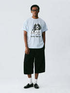 The Resting Spaniel Tee - Sky-Blue Snow Fabric