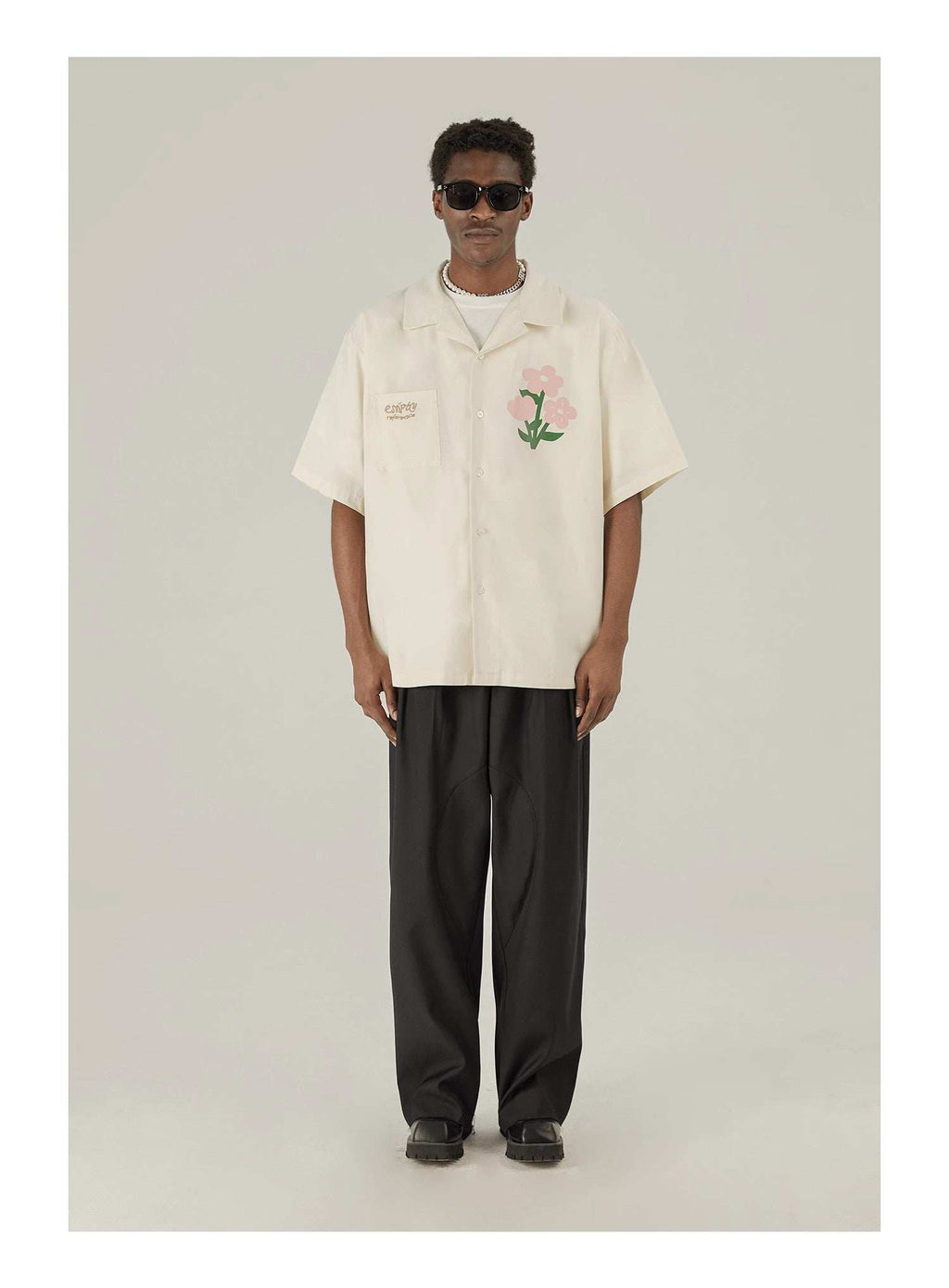 Floral Cotton Graphic Shirt - Empty Reference
