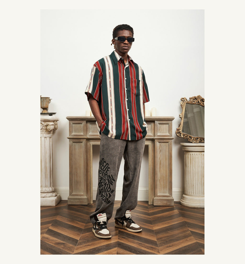 Red Green Stripe Shirt