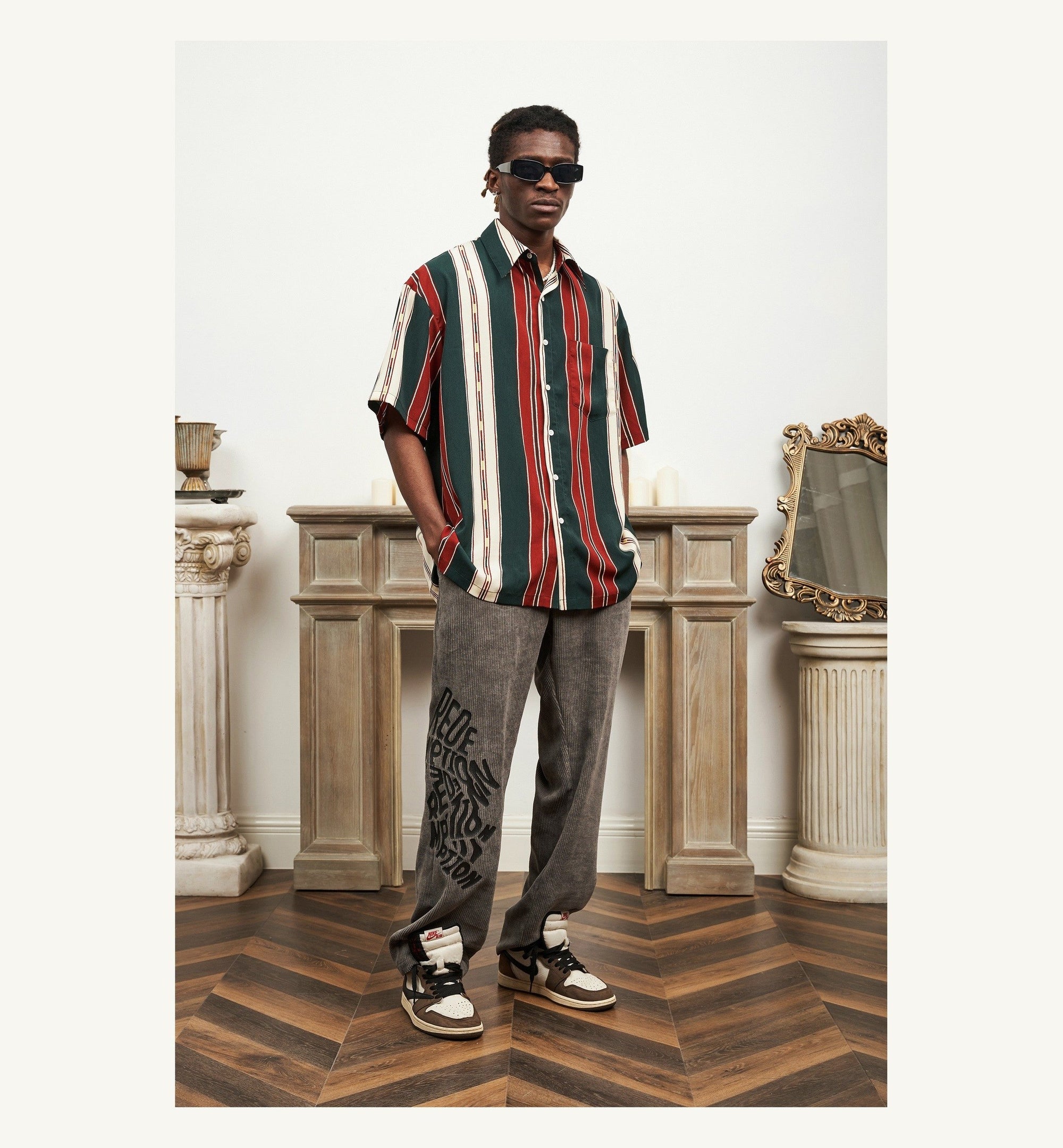 Red Green Stripe Shirt