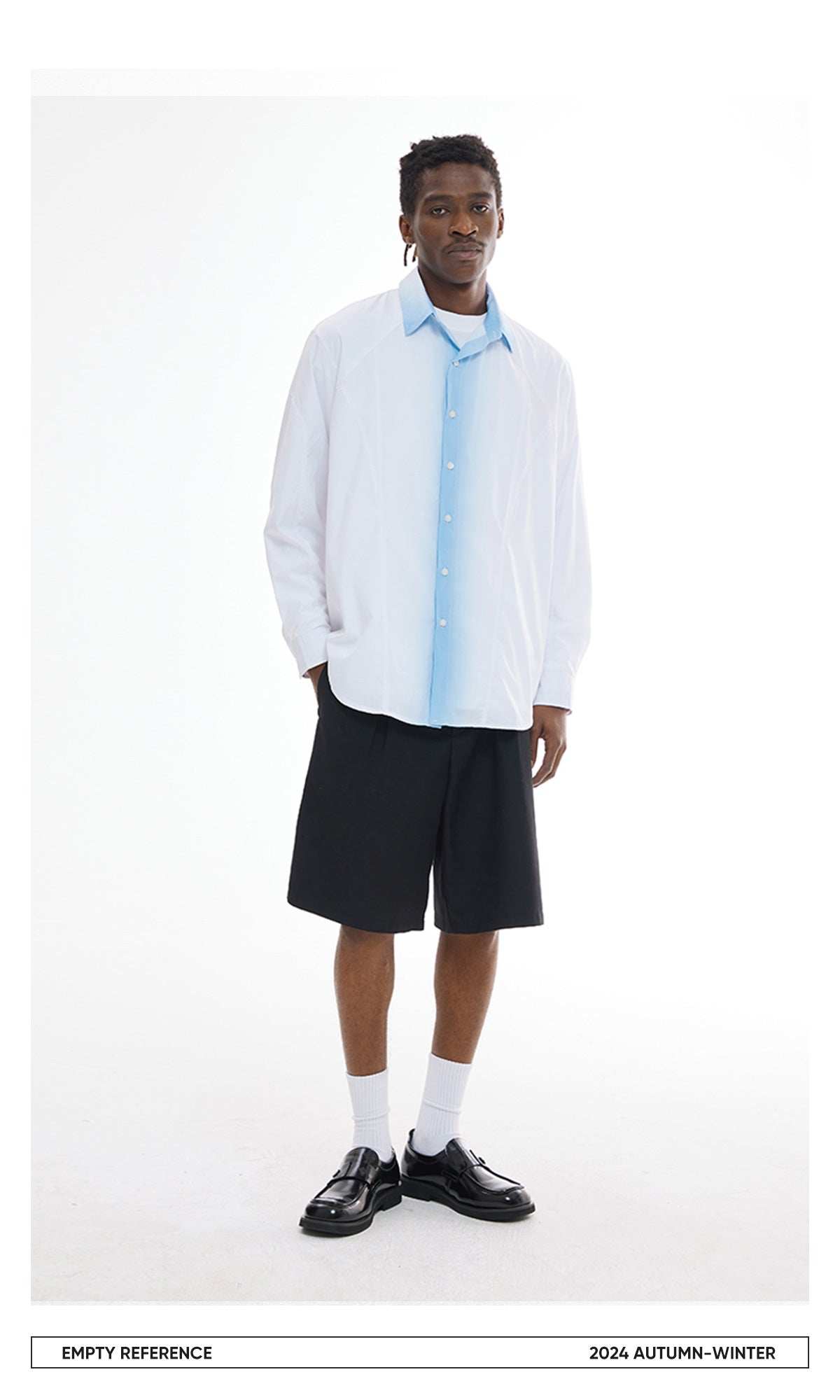 Gradient Print Loose Shirt - Empty Reference
