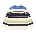 Striped Colorblock Knit Sweater
