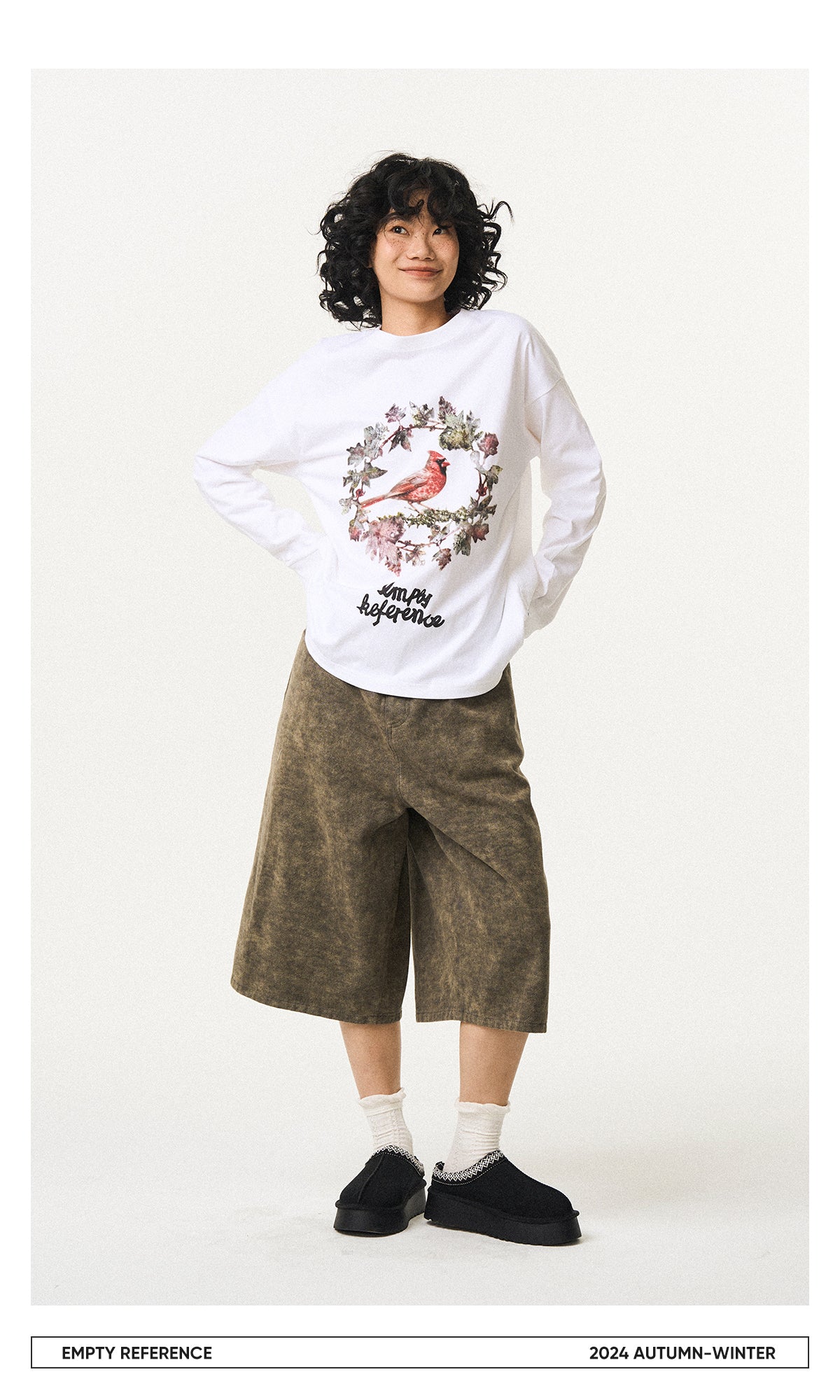 Thorn Bird Graphic Cotton Shirt