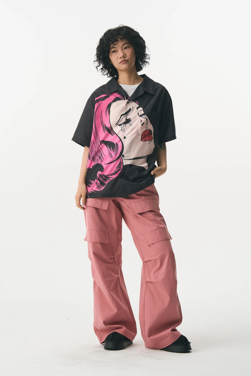 Crying Girl Graphic Shirt