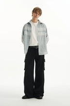 Lace Panel Plaid Pants