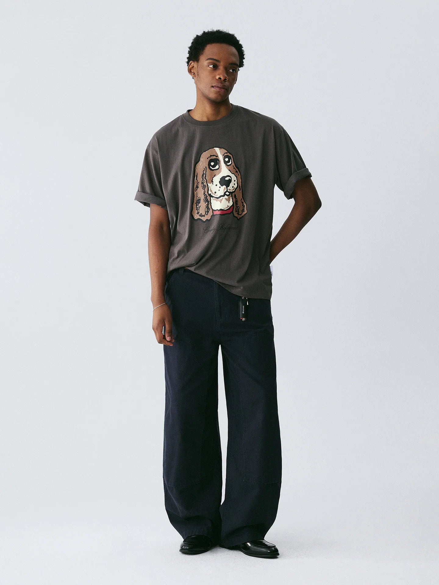 The Textured Companion Tee - Slub Cotton Cocker Spaniel