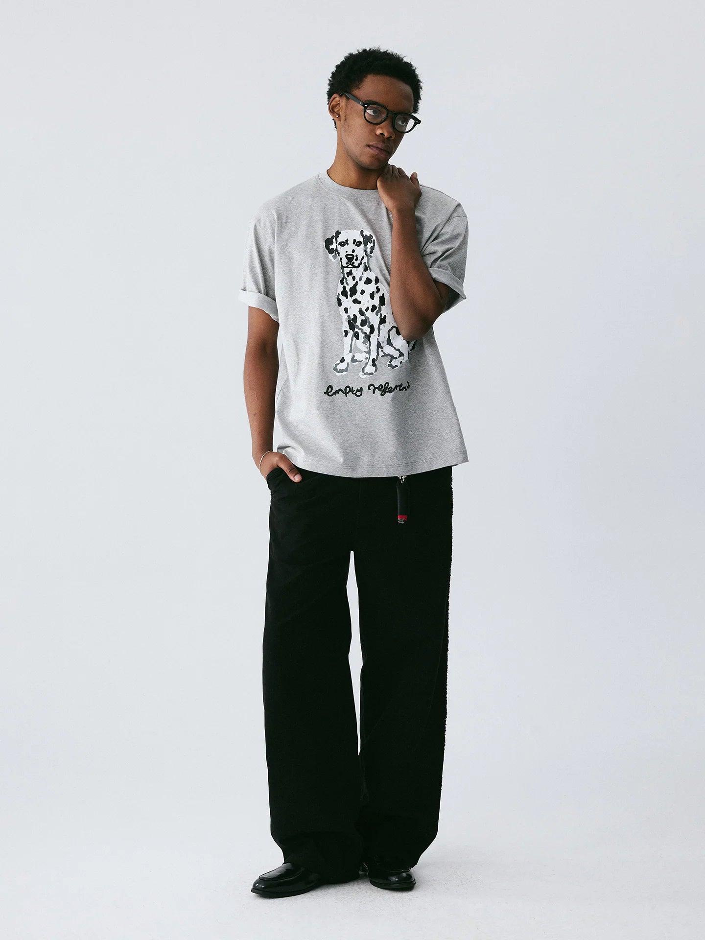 The Spotted Companion Tee - 240g Sorona® with Hand-Drawn Dalmatian