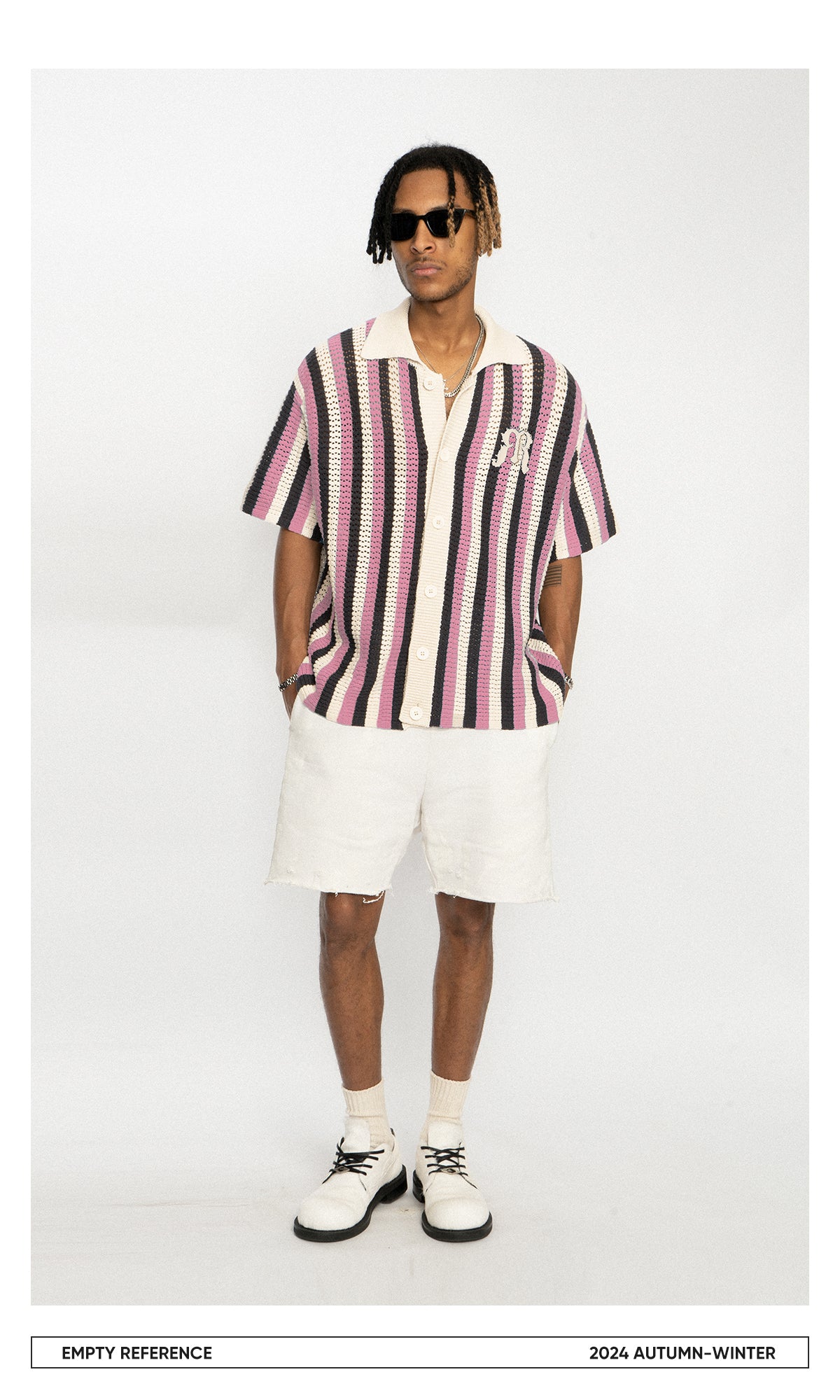 Embroidered Knit Polo Shirt