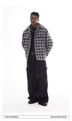 Checked Quilted Wool Jacket