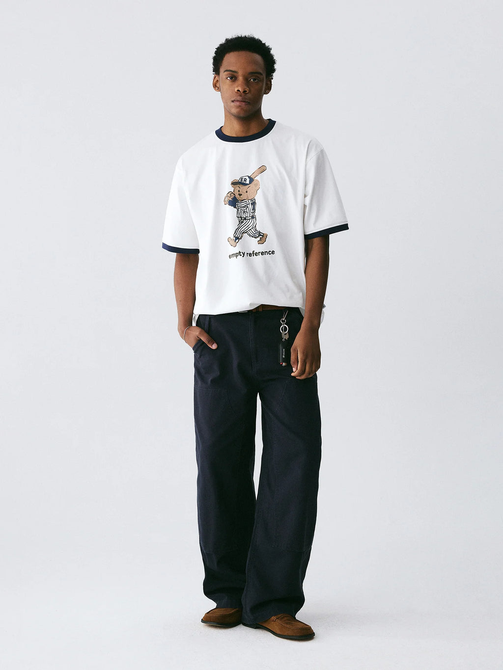 The Slugger Bear Tee - 240g Sorona® Performance with Cartoon Baseball Bear