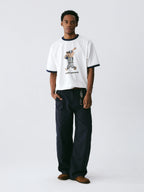 The Slugger Bear Tee - 240g Sorona® Performance with Cartoon Baseball Bear