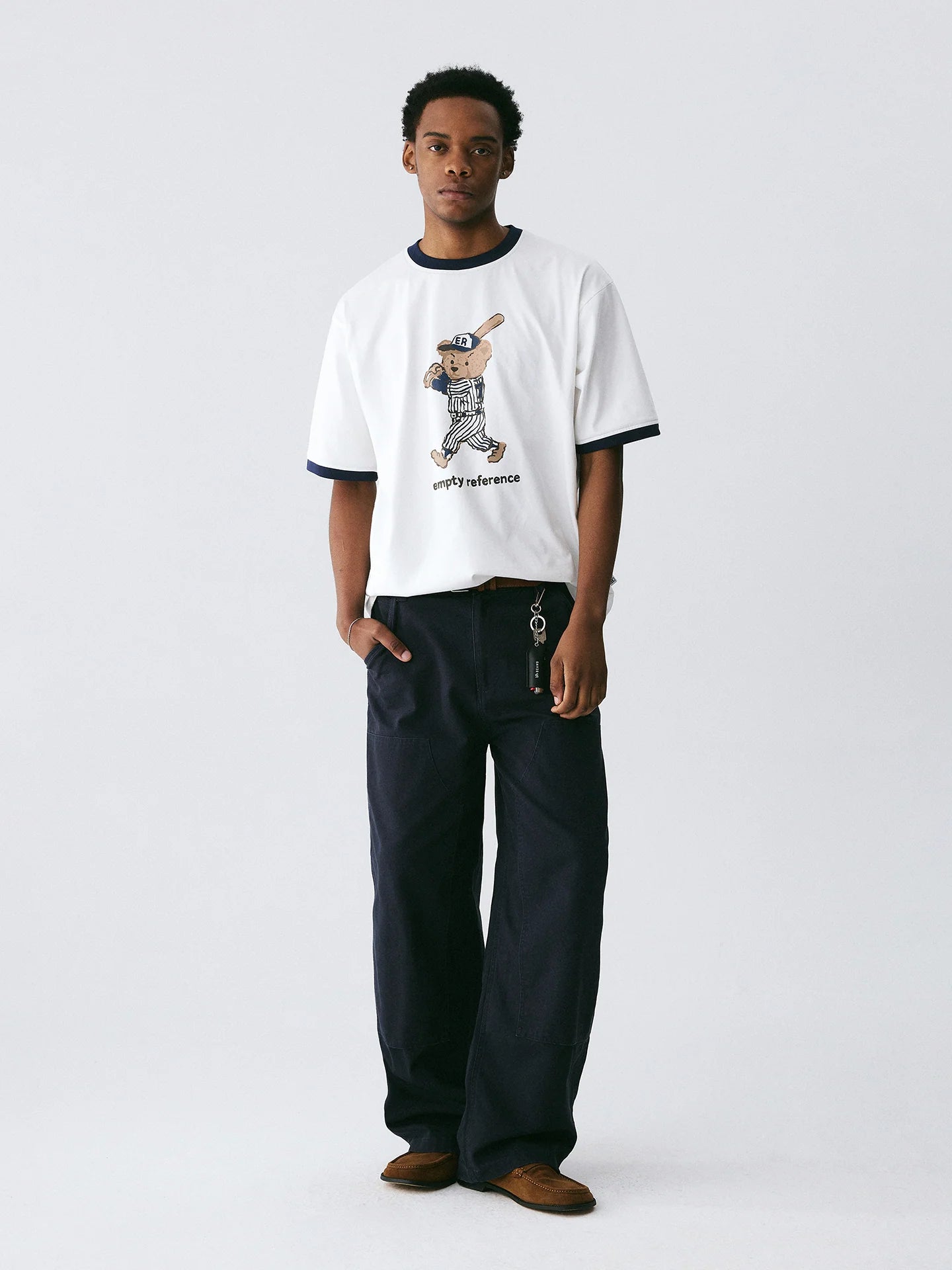 The Slugger Bear Tee - 240g Sorona® Performance with Cartoon Baseball Bear