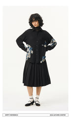 Lace Panel Irregular Shirt