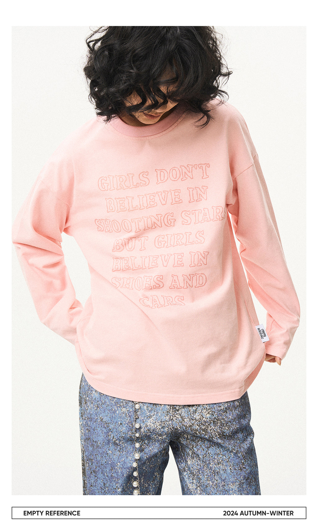 Letter Print Cotton Base Shirt
