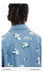 Rose Print Long Sleeve Shirt