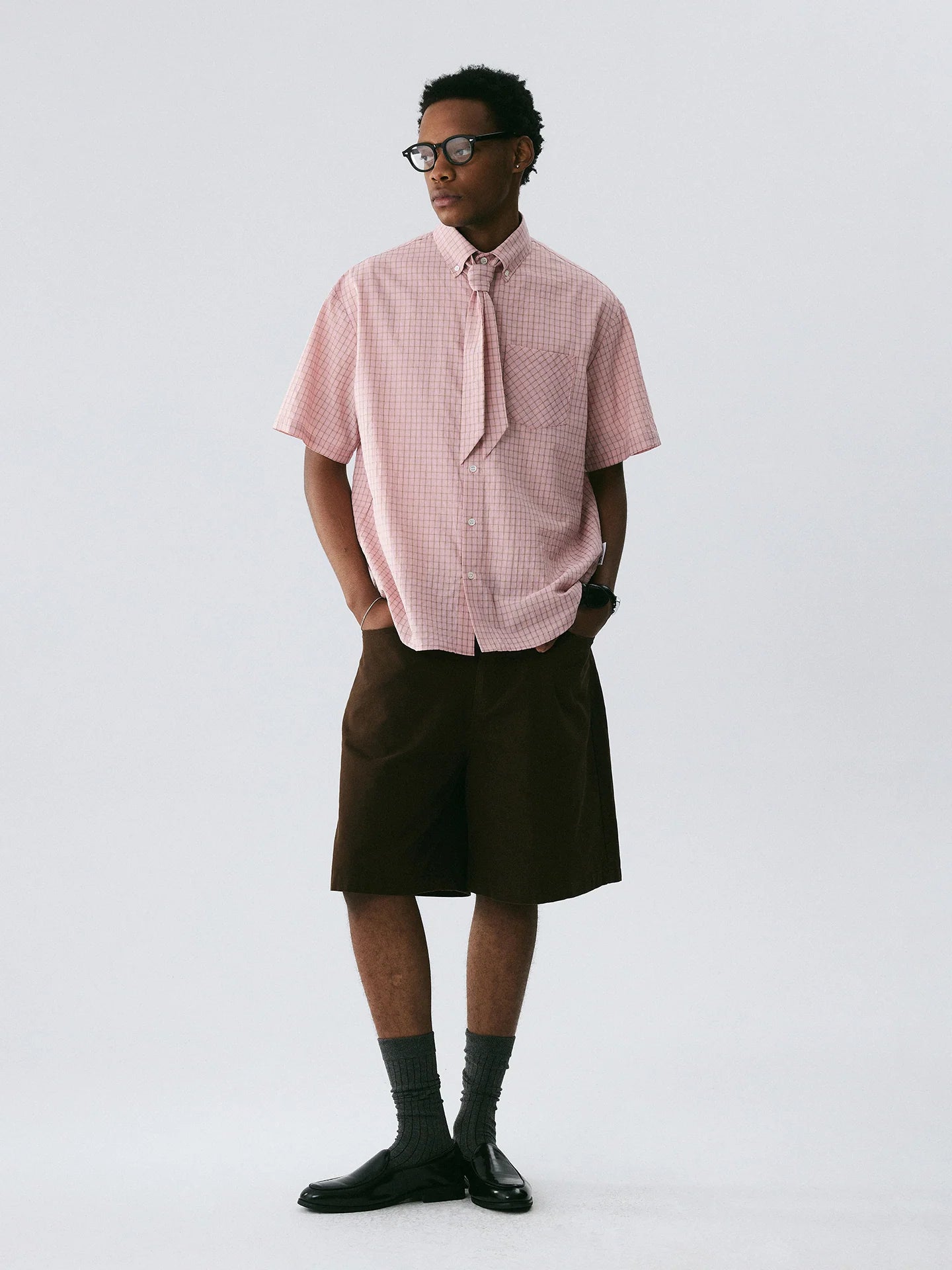 The Washed Utility Short - Garment-Dyed Twill with Custom Hardware & Faded Seams