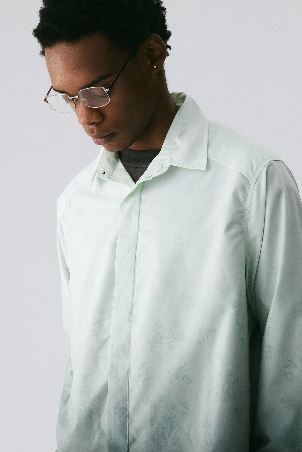 Gradient Floral Shirt