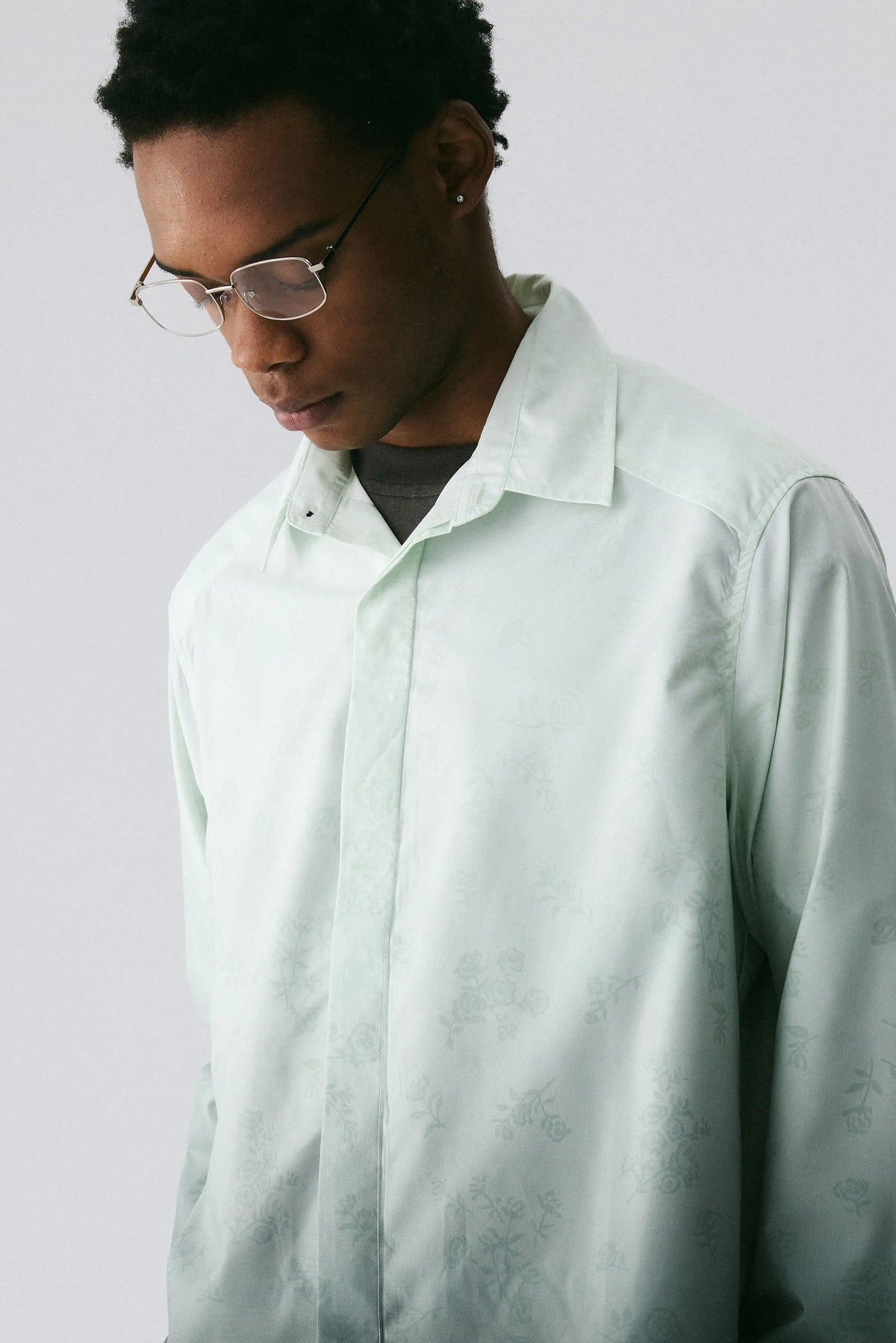 Gradient Floral Shirt