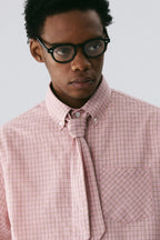 Dusty Pink Scarf Shirt