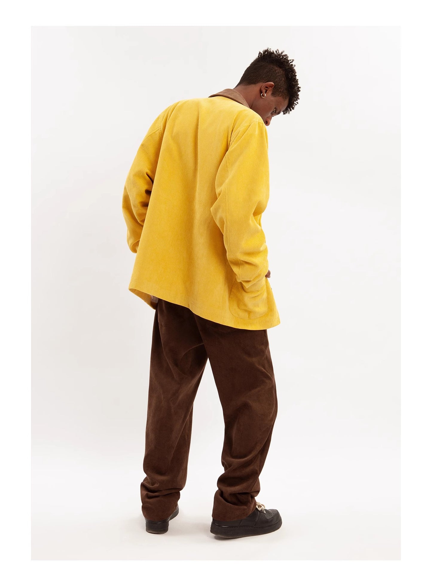 Paneled Corduroy Jacket