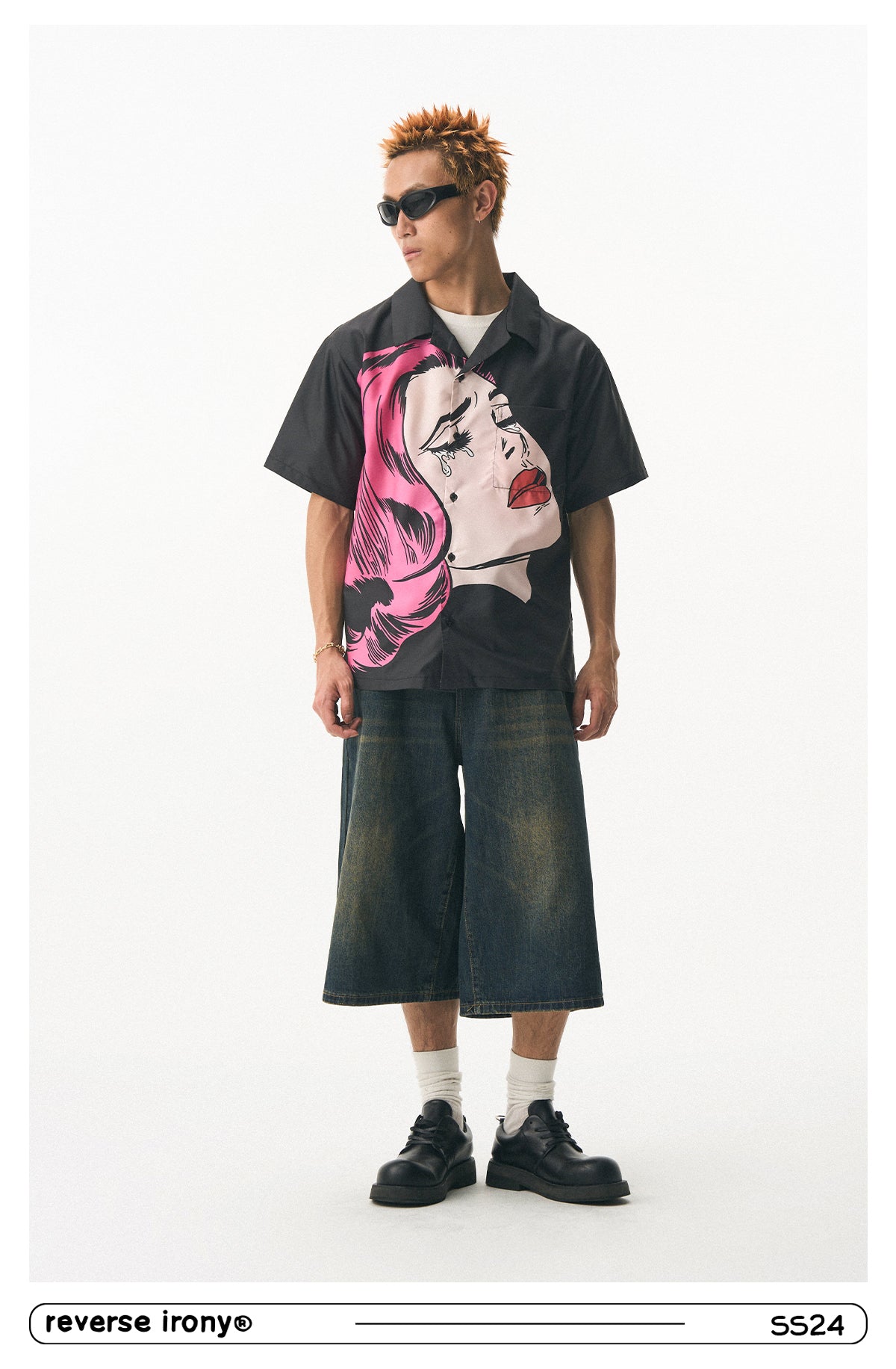 Crying Girl Graphic Shirt