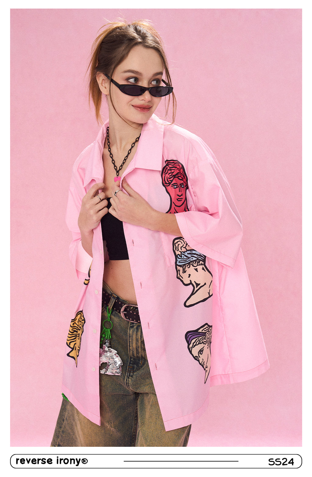 Roman Bust Graphic Shirt