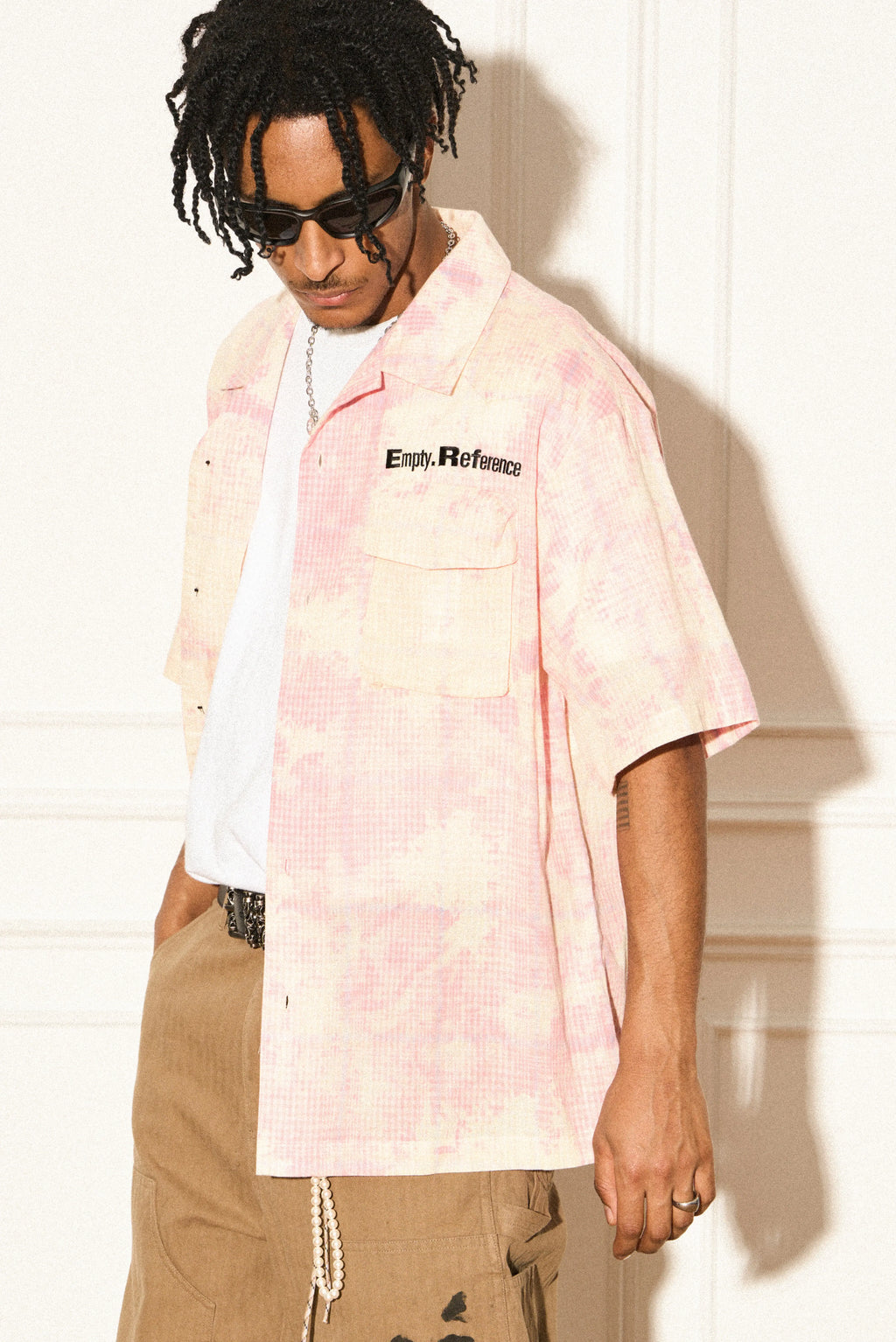 Gingham Batik Pocket Shirt