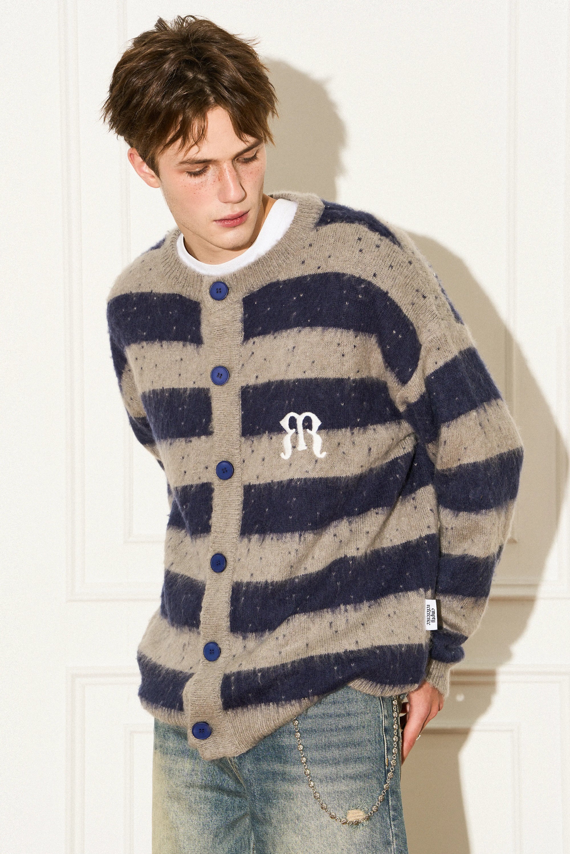 Striped Wool Knit Sweater
