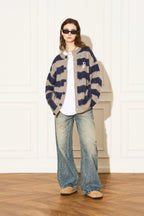 Striped Wool Knit Sweater