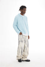 Textured Wool Knit Sweater