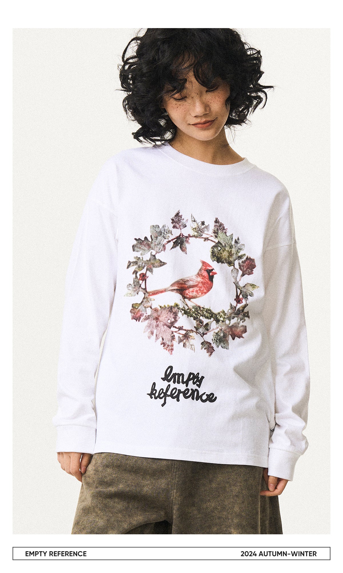 Thorn Bird Graphic Cotton Shirt
