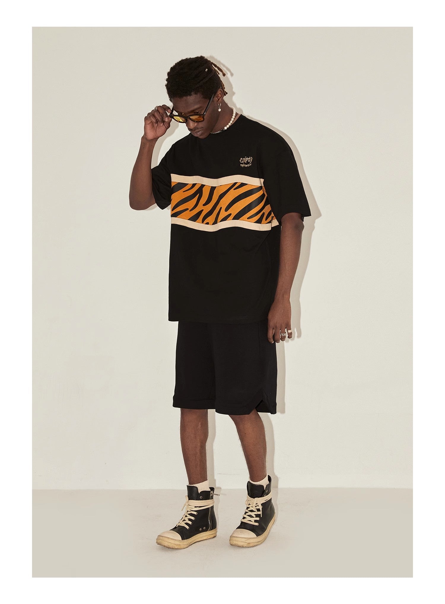 Tiger Patchwork Graphic Tee