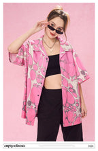 Pink Casual Button-Up Shirt - Empty Reference