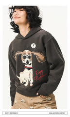 Cartoon Puppy Graphic Sweatshirt