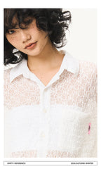 Patchwork Lace Sheer Shirt