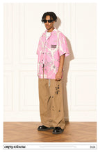 Pink Casual Button-Up Shirt - Empty Reference