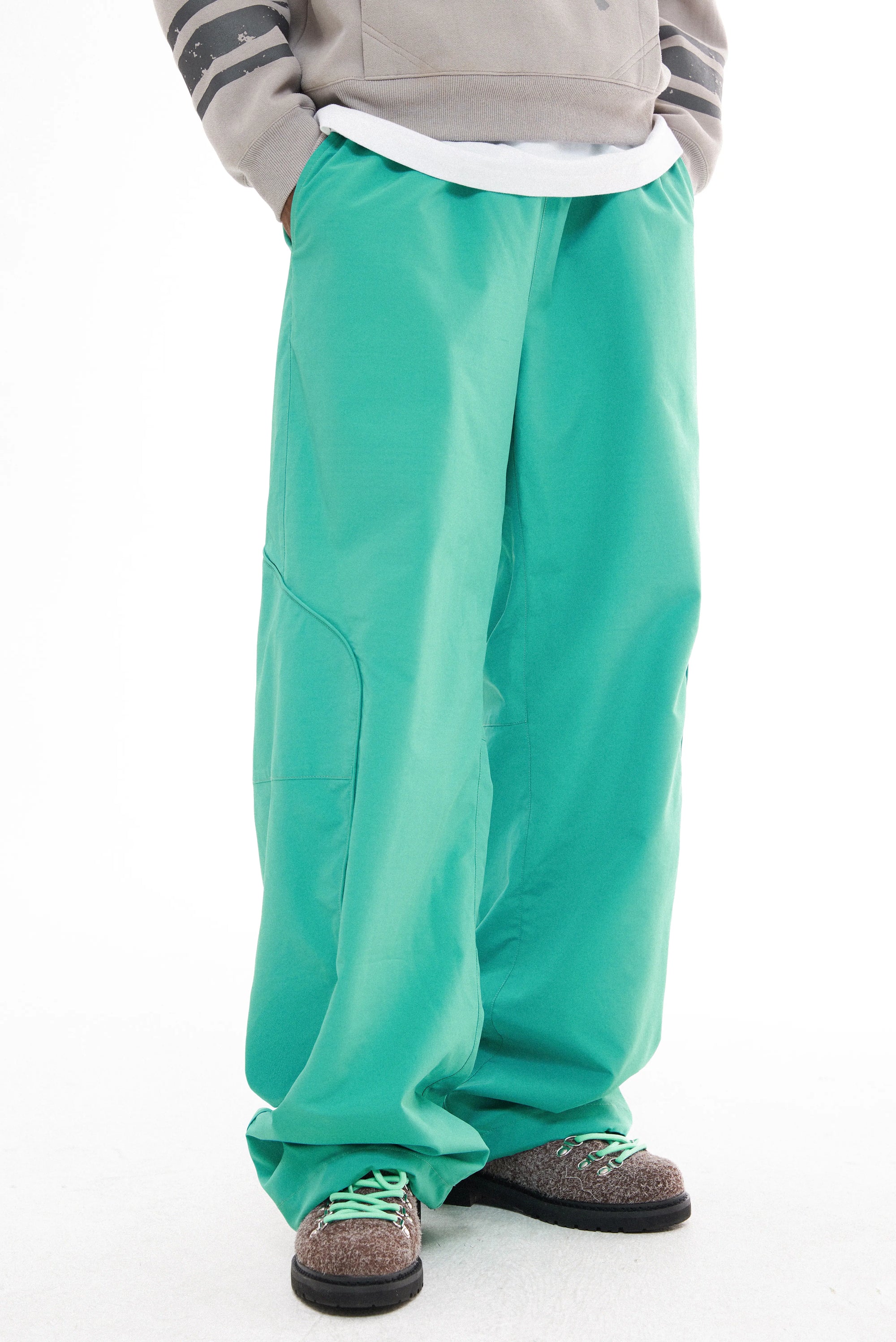 Green Embroidered Trousers