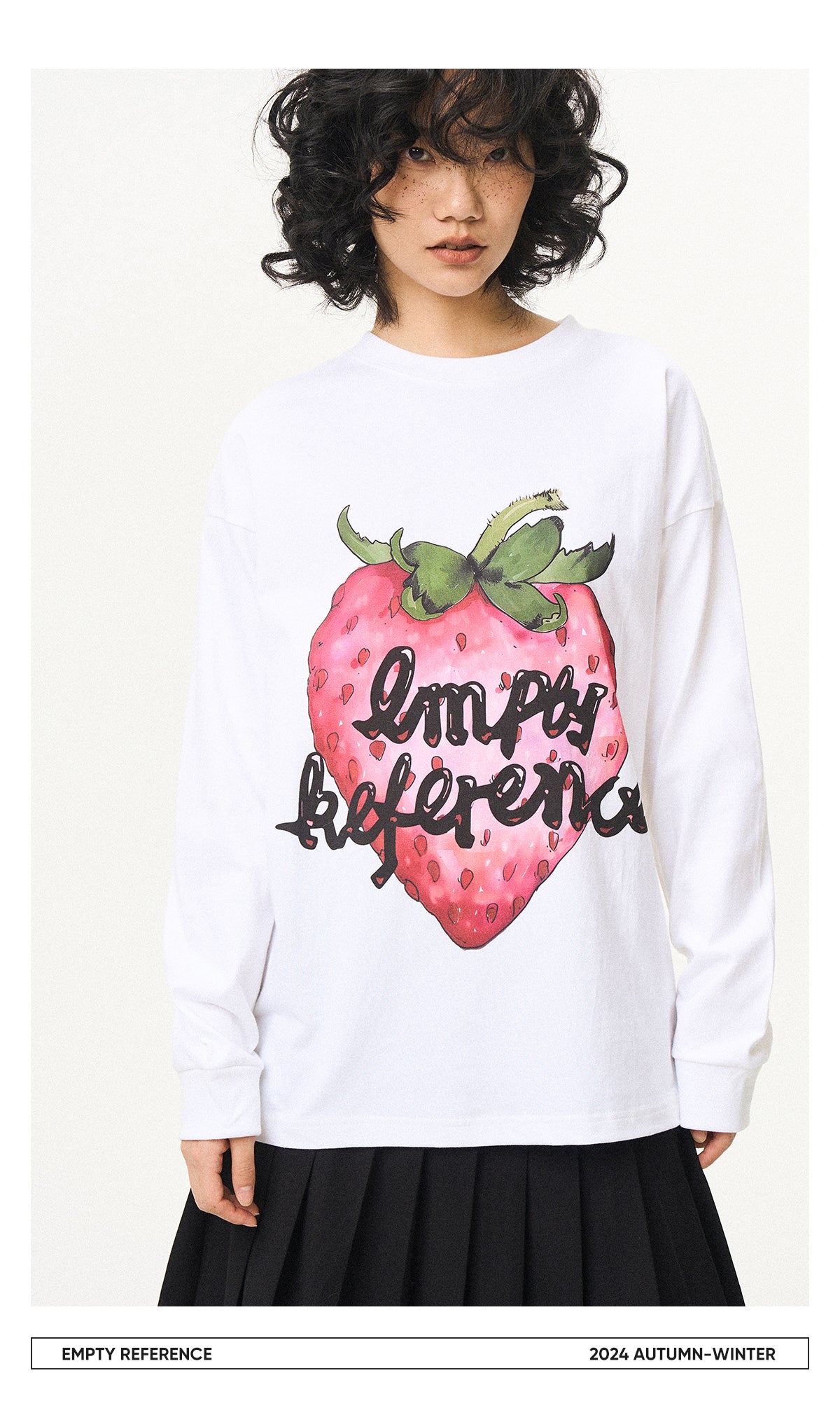 Strawberry Print Cotton Base Shirt