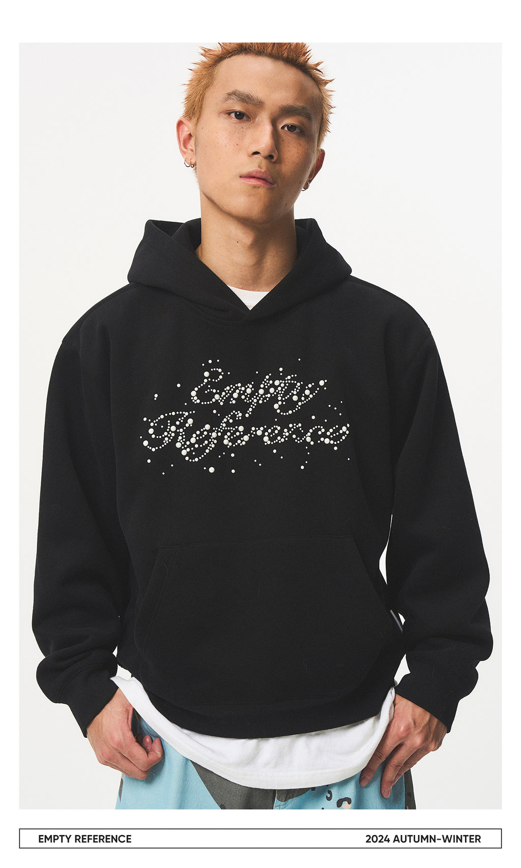 Pearl Studded Logo Sweatshirt
