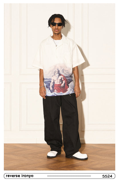 Poseidon Graphic Camp Shirt