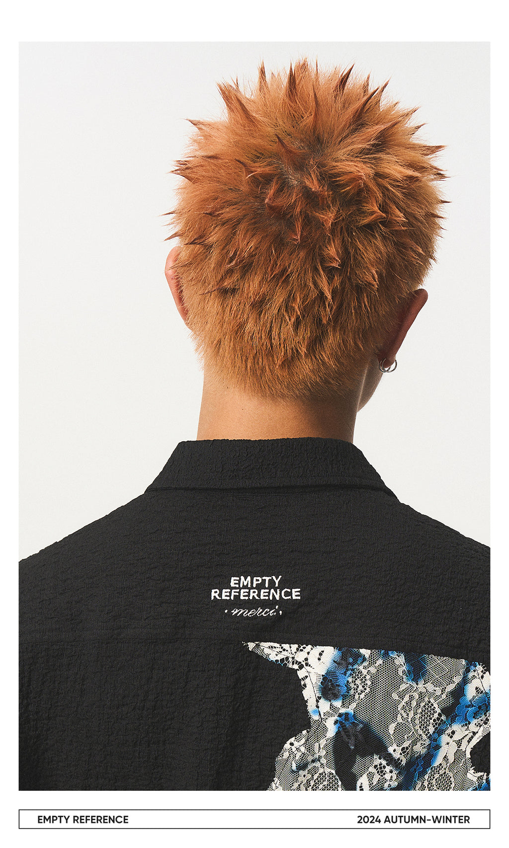 Lace Panel Irregular Shirt