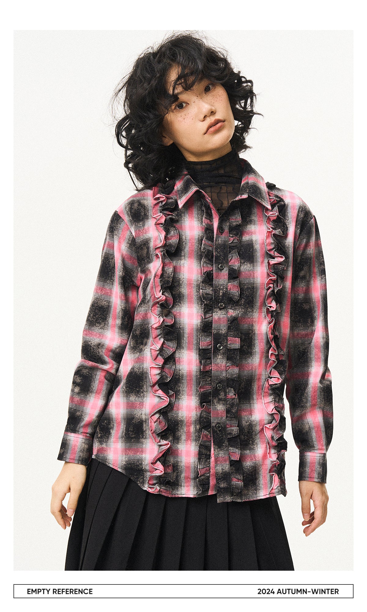 Gingham Fungi Lace Shirt