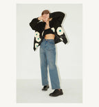 Floral Graphic Zip Jacket