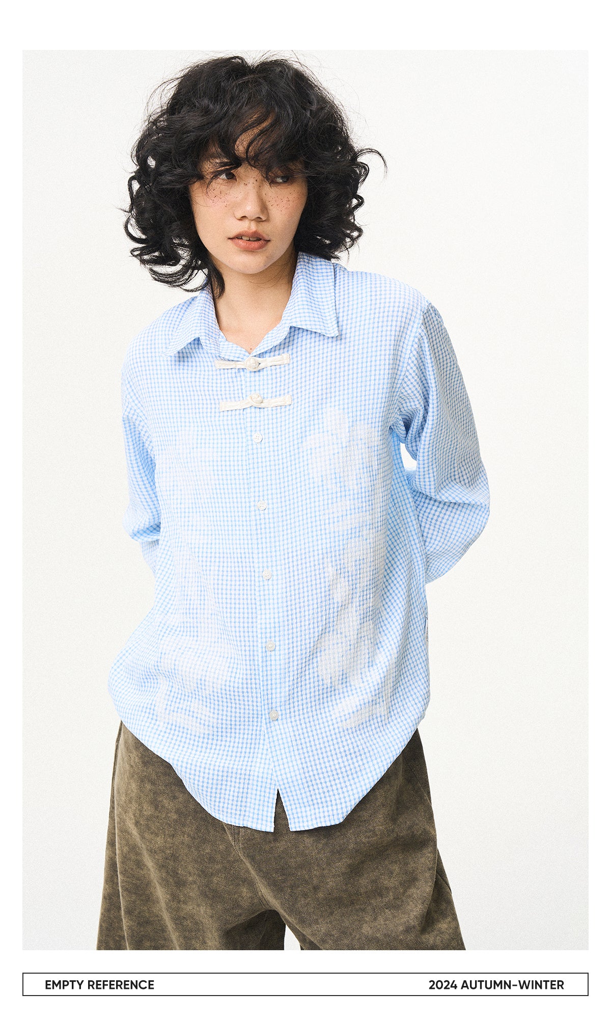 Floral Seersucker Check Shirt
