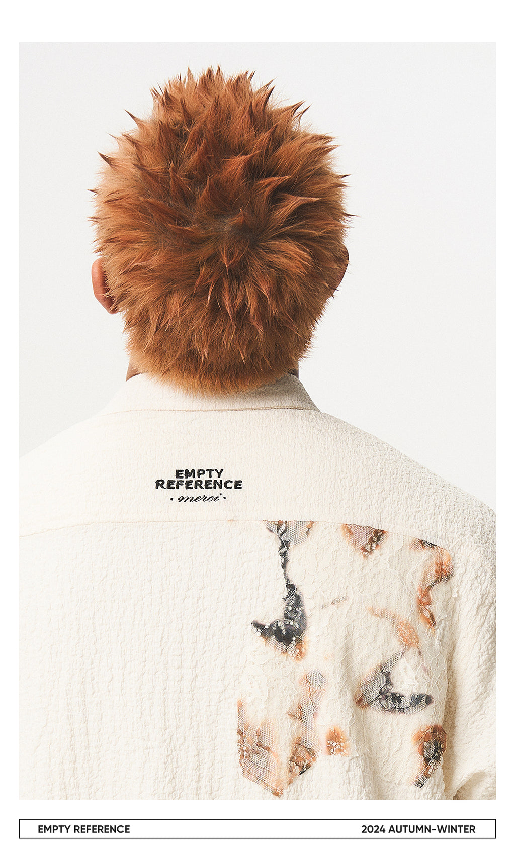 Lace Panel Irregular Shirt
