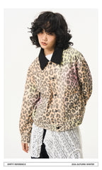 Gradient Leopard Print Jacket