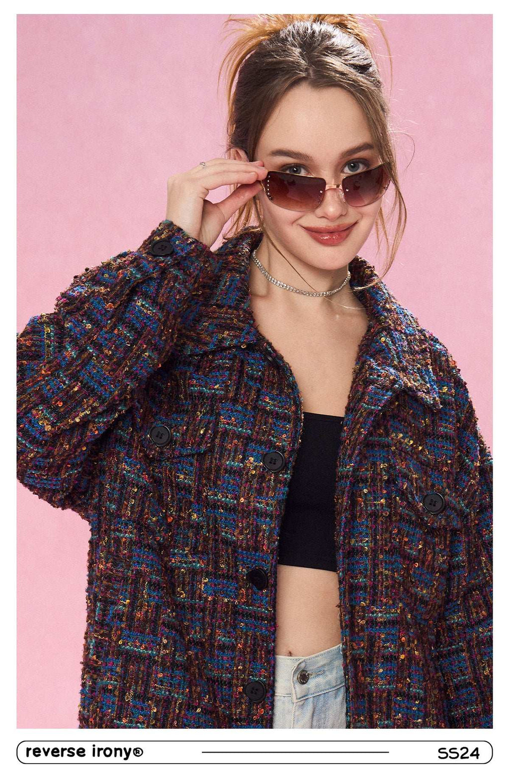 Unisex Tweed Jacket - Empty Reference