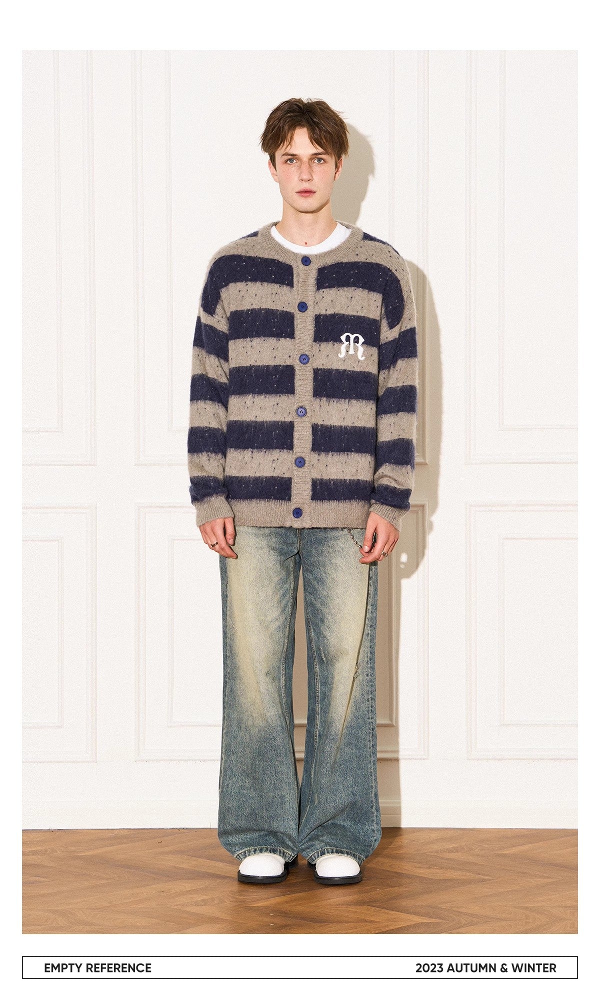 Striped Wool Knit Sweater