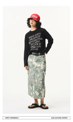 Letter Print Cotton Base Shirt