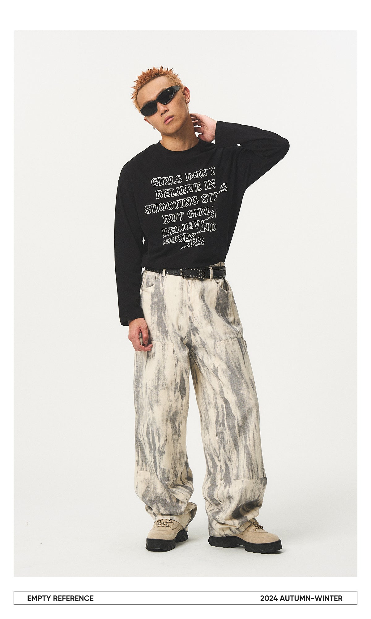 Watercolor Brush Print Pants